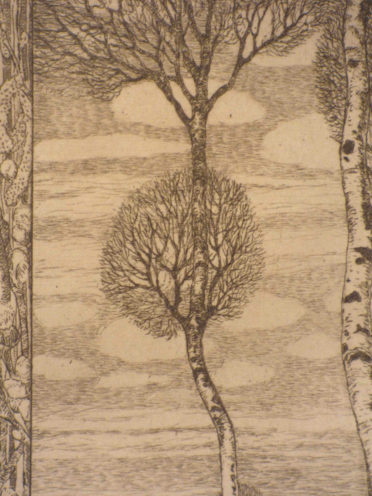 ag1/2 Heinrich Vogeler Radierung 1912 „Frühlingsmärchen“ handsigniert