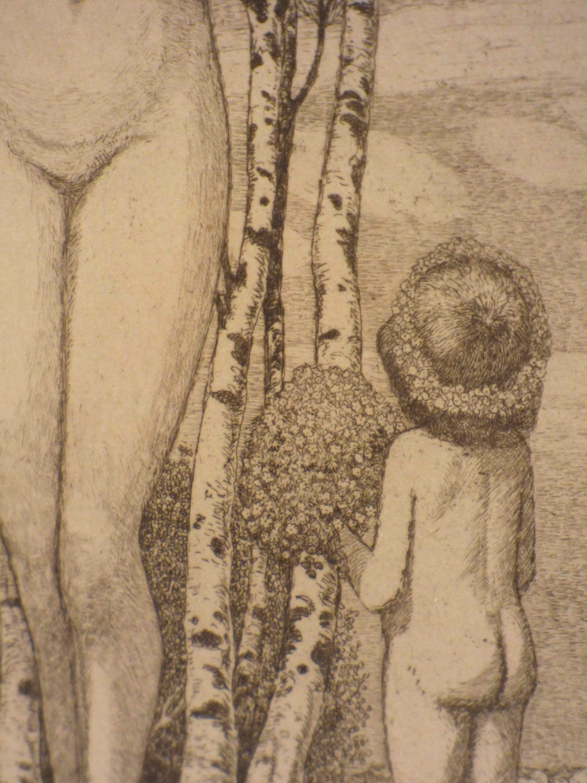 ag1/2 Heinrich Vogeler Radierung 1912 „Frühlingsmärchen“ handsigniert